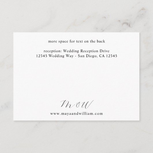 Carte D'accompagnement Oranges Rustic Holiday Détails (Dos)