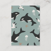 Carte D'accompagnement Orca Whale Class Valentine Card (Dos)