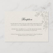 Carte D'accompagnement Orchid Elevated Ecru Formal Traditional Wedding (Devant)