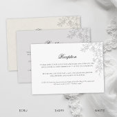Carte D'accompagnement Orchid Elevated White Formal Traditional Wedding