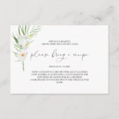 Carte D'accompagnement Orchidée blanche | Fête des mariées Apportez une c (Devant)