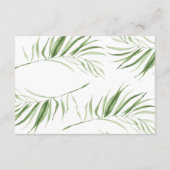 Carte D'accompagnement Orchidée blanche | Fête des mariées Apportez une c (Dos)