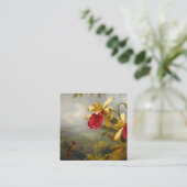 Carte D'accompagnement Orchidées et colibri Heade (Debout devant)