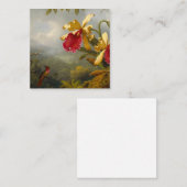Carte D'accompagnement Orchidées et colibri Heade (Devant / Derrière)