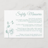 Carte D'accompagnement Orchidées florales minimales mesures de sécurité m (Devant)