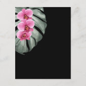 Carte D'accompagnement Orchidées Rose Chaud sur Détails Tropicaux de Mons (Dos)