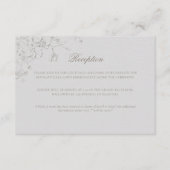 Carte D'accompagnement Orchids Reverie Ivory Formal Traditional Wedding (Devant)