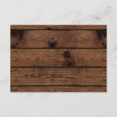 Carte D'accompagnement Orientation Rustique Insertion, Direction Mariage  (Dos)