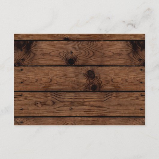 Carte D'accompagnement Orientation Rustique Insertion, Direction Mariage (Dos)