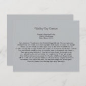 Carte D'accompagnement Orientations en gris doux (Devant / Derrière)