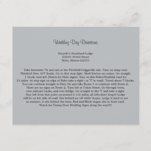 Carte D'accompagnement Orientations en gris doux (Devant)