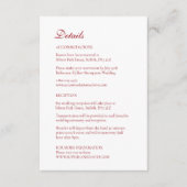 Carte D'accompagnement Ornements Bauble de Noël Rouge d'hiver (Devant)