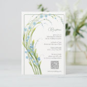 Carte D'accompagnement Oubliez-Moi-Pas La Réception De Mariage (Debout devant)