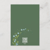 Carte D'accompagnement Oubliez-Moi-Pas La Réception De Mariage (Dos)