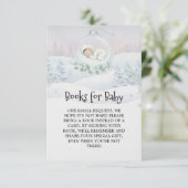 Carte D'accompagnement Our Little Snowbaby is on the way First Library (Debout devant)