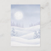 Carte D'accompagnement Our Little Snowbaby is on the way First Library (Dos)