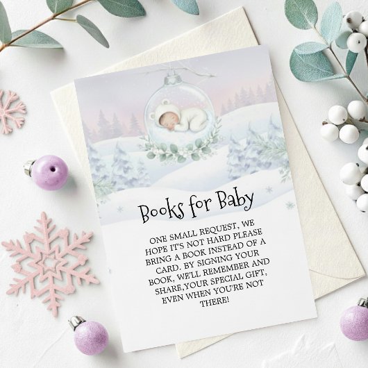 Carte D'accompagnement Our Little Snowbaby is on the way First Library