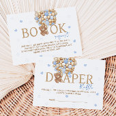 Carte D'accompagnement Ours bleu caramel