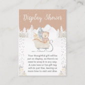 Carte D'accompagnement Ours d'hiver Brown Écran de suspension Douche (Devant)