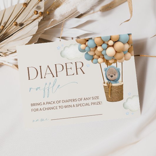 Carte D'accompagnement Ours En Conflit, Ballons Bleus, Barreau