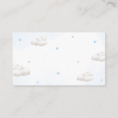 Carte D'accompagnement Ours en peluche avec ballons bleus Raffin de couch (Dos)