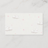 Carte D'accompagnement Ours en peluche avec ballons roses Demande de rése (Dos)