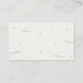 Carte D'accompagnement Ours en peluche avec Ballons verts Demande de rése (Dos)