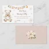 Carte D'accompagnement Ours en peluche d'hiver de quelle taille est le ve (Devant / Derrière)