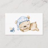 Carte D'accompagnement ours en peluche, ours de bébé, Baby shower, bien d (Dos)