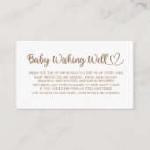 Carte D'accompagnement ours en peluche, ours de bébé, Baby shower, bien d (Devant)