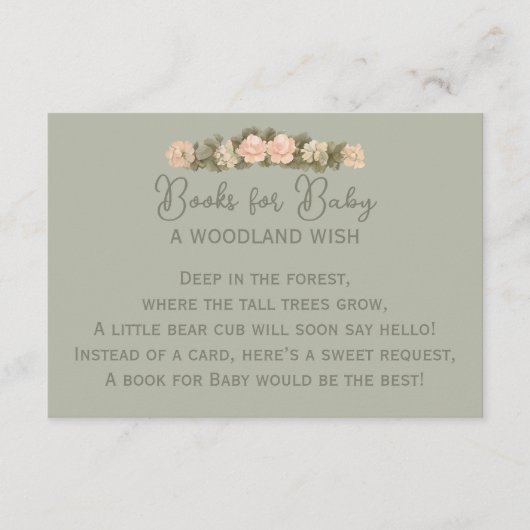 Carte D'accompagnement Ours forestier (Devant)