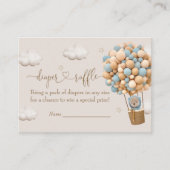 Carte D'accompagnement Ours Teddy Mignonne Avec Ballons Bleus Déchets Raf (Devant)