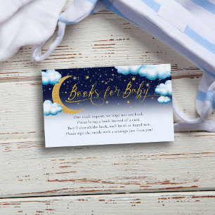 Carte D'accompagnement Over the Moon Boy Baby shower Books for Baby