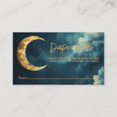 Carte D'accompagnement Over the Moon Diaper Raffle Ticket, Celestial Gold (Devant)