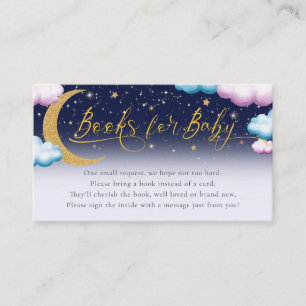 Carte D'accompagnement Over the Moon Gender Reveal Books for Baby