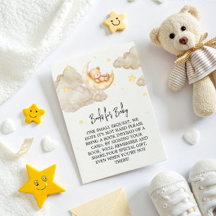 Carte D'accompagnement Over the Moon Teddy Bear Livres pour le Baby showe