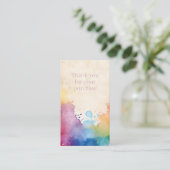 Carte D'accompagnement Paint splashes merci pour votre achat (Debout devant)