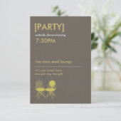 Carte D'accompagnement Paire de chaises Retro Mod Eames Réception de mari (Debout devant)