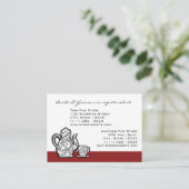 Carte D'accompagnement Paisley Garden Tea Party (Debout devant)