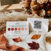 Carte D'accompagnement Palette de code vestimentaire pour une robe de mar