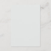 Carte D'accompagnement Palette de couleurs de mariage Code vestimentaire (Dos)
