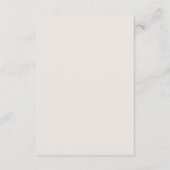 Carte D'accompagnement Palette de couleurs de mariage Code vestimentaire (Dos)