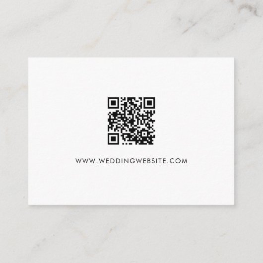 Carte D'accompagnement Palette de couleurs mariage Atteinte QR Code Scan (Dos)