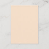 Carte D'accompagnement Palm Tree Boho Beach Terracotta Détails Mariage (Dos)