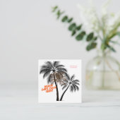 Carte D'accompagnement Palm Tree Motivation Art – Fully Customizable (Debout devant)