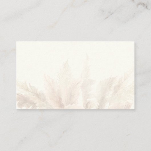 Carte D'accompagnement Pampas Grass Books for Baby shower Encape Card (Dos)