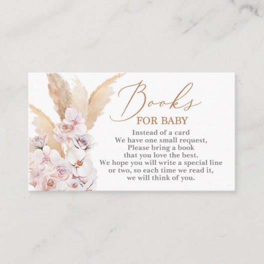 Carte D'accompagnement Pampas Grass desert Livres pour bébé (Devant)