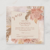 Carte D'accompagnement Pampas Grass Hydrangea Blooms | Les bonbons dans l (Devant)