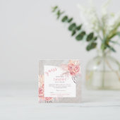Carte D'accompagnement Pampas Grass Rose Blooms | Les bonbons dans le pot (Debout devant)
