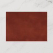 Carte D'accompagnement Pampas Grass Terracotta QR Code Détails du Mariage (Dos)